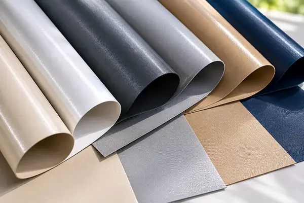 Hochwertige Sonnensegel Materialien in verschiedenen Farben