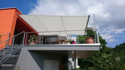 aufrollbares Sonnensegel