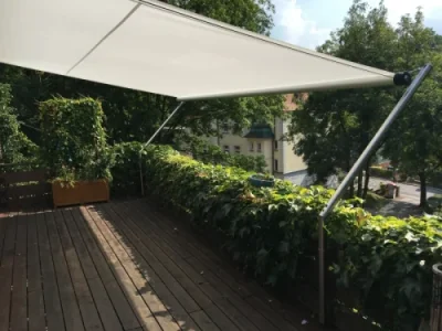 aufrollbares Sonnensegel