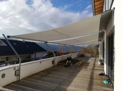 Aufrollbares Sonnensegel für Terrasse