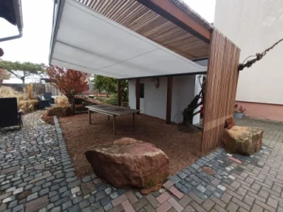 Aufrollbares Sonnensegel für Terrasse