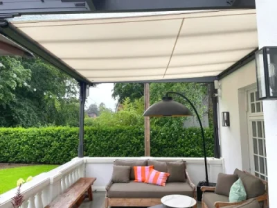 Aufrollbares Sonnensegel für Terrasse