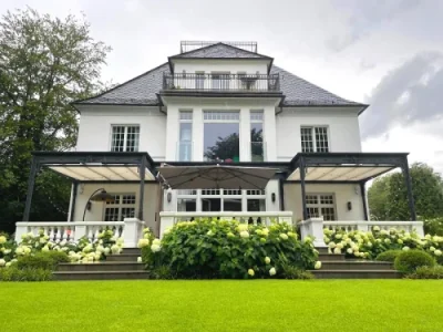 Aufrollbares Sonnensegel für Terrasse
