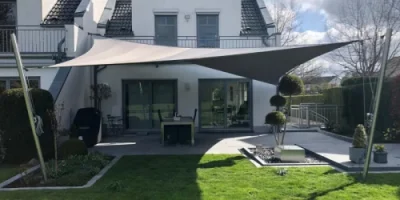 Aufrollbares Sonnensegel Terrasse