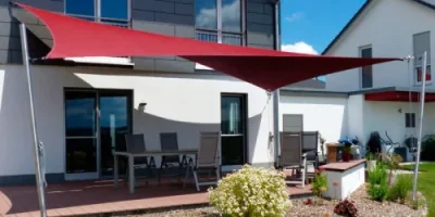 Aufrollbares Sonnensegel Terrasse