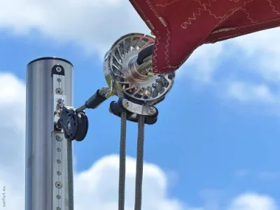 Elektrisches Sonnensegel für Gastronomie Terrasse