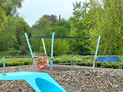 Gewerbe Sonnensegel Außenbereich