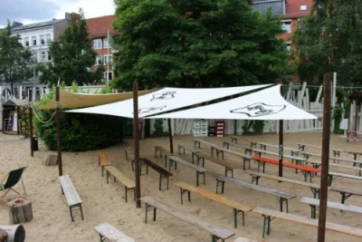 Gewerbe Sonnensegel Außenbereich